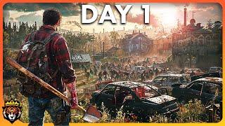 DAY 1 First Look at this NEW Epic Zombie Survival Game...