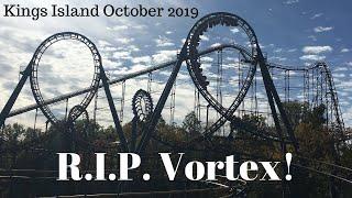 Kings Island October 2019 Footage (R.I.P. Vortex!)