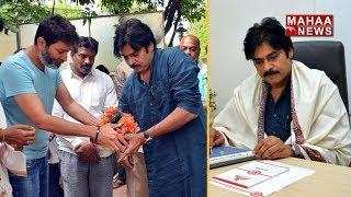 Power Star Pawan Kalyan Inaugurated Janasena Party Office In Hyderabad | Mahaa News