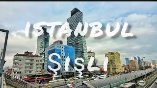 4K istanbul Şehri Şişli Çevresi Yürüyüş Turu |4K Ultra HD