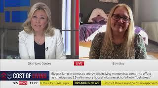 The impact of the cost of living crisis – Alexandra Rose Charity Sky News interview