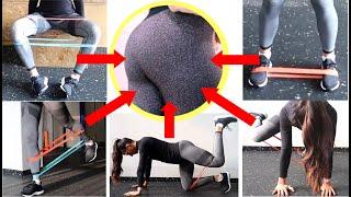 5 BUTTOCKS EXERCISES with BANDS | Glutes Workout | Beautiful Butt Plump