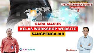 Cara Masuk Kelas Workshop Pembuatan Website