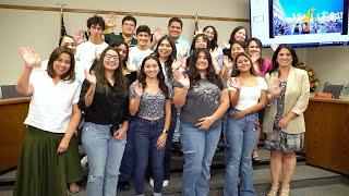 Students recognized for Study Abroad Program participation | McAllen ISD