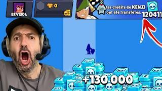 une FORTUNE de 130'000 CRÉDITS pour RECOMMENCER Brawl Stars  (faites le bon choix)