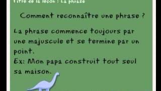 Leçon CP CE1 - la phrase - Leçon de français - FLE - French lesson