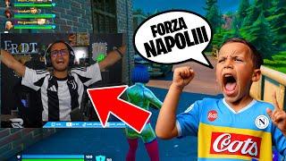 INCONTRO un BAMBINO NAPOLETANO e GRIDO "FORZA JUVE" su FORTNITE!