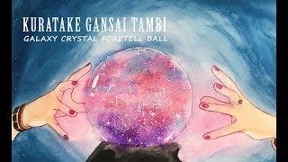 [Watercolor] Màu nước Kuretake Gansai Tambi | Vẽ quả cầu galaxy | Galaxy foretell crysral ball