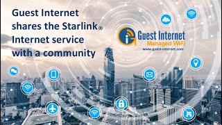 Guest Internet products share the Starlink Internet service with a community