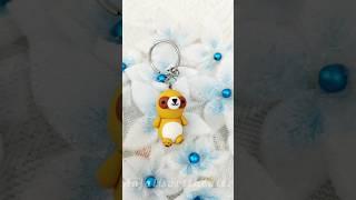 Air Dry Clay Bunny keychain Making DIY #shortsvideo #youtubeshorts #shorts