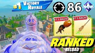 RANKED Zero Build OG Fortnite Reload | High Kill Gameplay | Keyboard And Mouse | 86 Kills