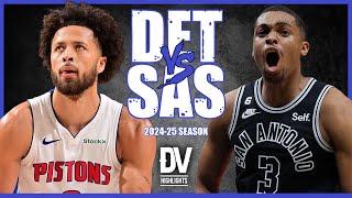 Pistons vs Spurs Full Game Highlights | Feb 21 | 2025 SEASON