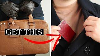 5 Leather Accessories Every Guy Needs (Get These) | Mens Leather Bags & More