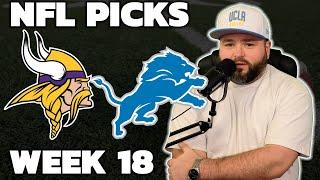 Vikings vs Lions Picks Week 18 - Sunday Bets With Kyle Kirms