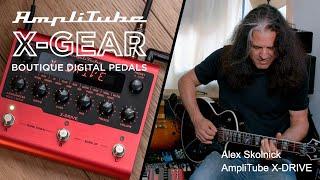 Alex Skolnick plays IK Multimedia's AmpliTube X-DRIVE guitar pedal - distortion pedal demo