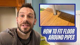 How to Fit Flooring around Radiator Pipes. 2 methods