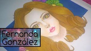 Speed Drawing Flower Girl | Fernanda González