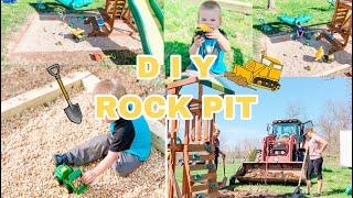 DIY ROCK PIT PLAYGROUND