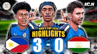 WINLESS STREAK BROKEN! | Philippines vs Tajikistan Highlights | King's Cup 2024