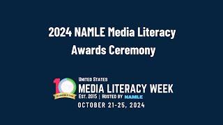 2024 NAMLE Media Literacy Awards Ceremony