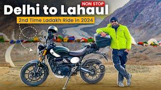 DELHI TO LAHAUL 600 KM on Day 1 of Zanskar Ladakh 2024 on Scrambler 400X | EP01