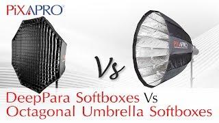 PiXAPRO DeepPara Parabolic Softbox vs PIXAPRO Easy-Open Umbrella Softbox