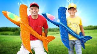 Airplane Adventure with Jason | Kids Play Fun Outdoor Games