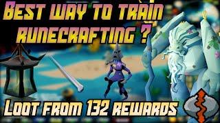 Loot from 132 Rewards of Guardians Of the Rift  | Most efficient Runecrafting method #ironman #osrs