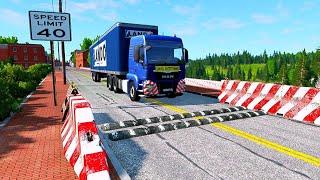 Trucks & Cars vs Speed bumps/ BeamNG Drive/BeamNG 9# SpeedBumps