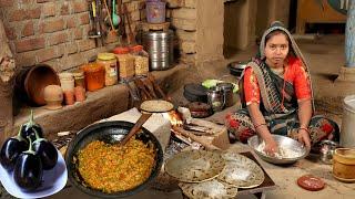 Gujarat Village Style Traditional Dinner Cooking || Village Food || Village Routine Life In India