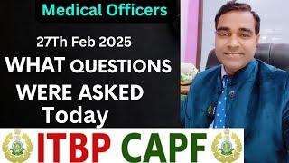 What are the questions asked in Capf mosb interview | What has happened in Capf mo interview