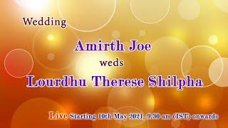 Church Wedding - Save the Date - Amirth Joe & Lourdhu Therese Shilpha - 2K Media Lab - Tuticorin