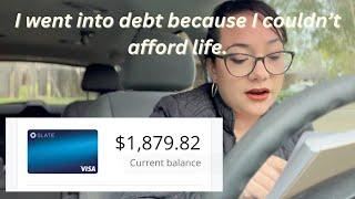 This is the reality of my debt, going into credit card debt to survive. Low income mom of 2.