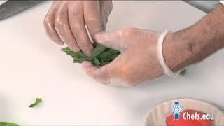 How to Chiffonade Basil