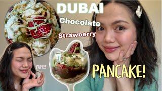 Viral Dubai Chocolate Strawberry Pancake