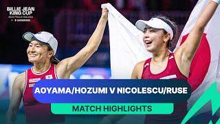 Aoyama/Hozumi v Nicolescu/Ruse | Japonia v România | Finalele Cupei Billie Jean King din 2024. Repere