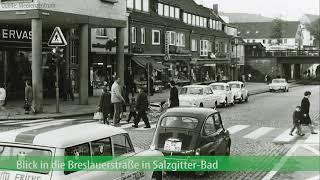 Fotocollage: Straßenansichten in Salzgitter im Laufe der Zeit