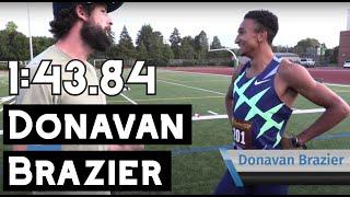 Donavan Brazier runs a 1:43.84!! Men's 800m Race Footage from The Bigger Friendly III