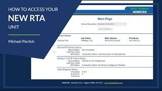 How to access your new Real Time Automation Unit