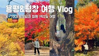 부모님과 여행1박2일 평창&오대산 단풍여행(발왕산, 오대산 월정사, 상원사)