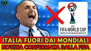 CLAMOROSA NOTIZIA DALLA FIFA: Italia fuori dai mondiali 2026! Ecco il motivo..