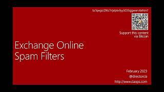 Exchange Online Spam Filters