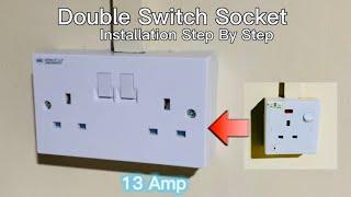 How to Install 13A Double Switch Socket Step by Step | Wire A Double Socket | DIY Outlet Replacement