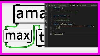Learn to Program with Javascript in Max/MSP - 01 - Variables / Functions