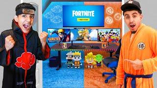 Who Can Build The Best ANIME Gaming Setup! (Naruto vs Dragon Ball)