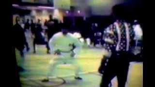 JERRY FAST FEET FONTANEZ VS KEVIN THOMPSON BINS TOURNAMENT 1985 CARTER WONG REFEREE