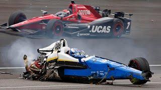 WORST IndyCar Crashes 1/2 - NO FATAL