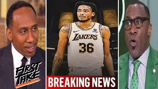 FIRST TAKE | STEPHEN A. SMITH & SHANNON SHARPE DEBATE: WILL LAKERS LAND $97M CENTER THIS OFFSEASON?