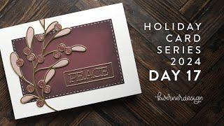 Holiday Card Series 2024 - Day 17 - Berries Die-cut Inlay