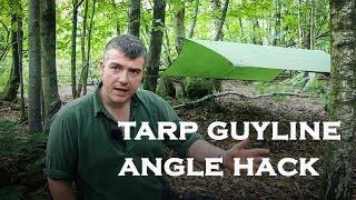 Tarp Guyline Angle Hack